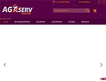 Tablet Screenshot of agaserv.com.br